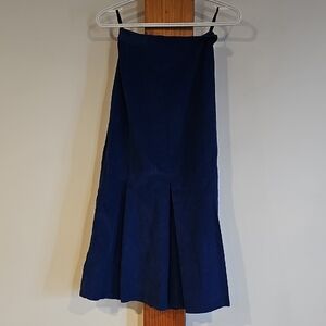 Vintage Blue Corduroy Women's Skirt